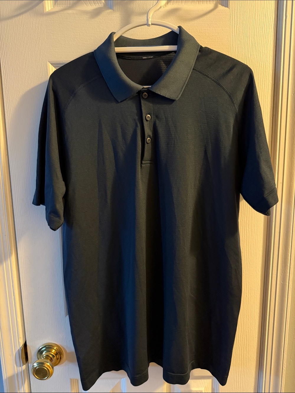 lululemon athletica Men's Polo Shirt - Navy Blue
